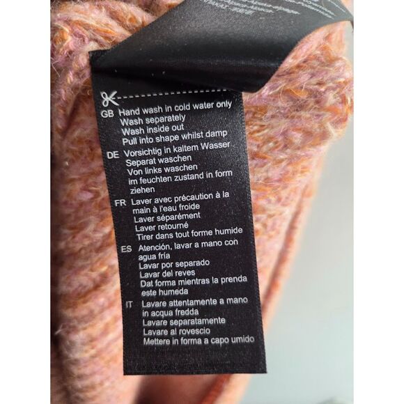 Scoth & Soda Women Pink Knit Alpaca Blend Crew Neck Pullover Sweater size Large - Picture 8 of 8